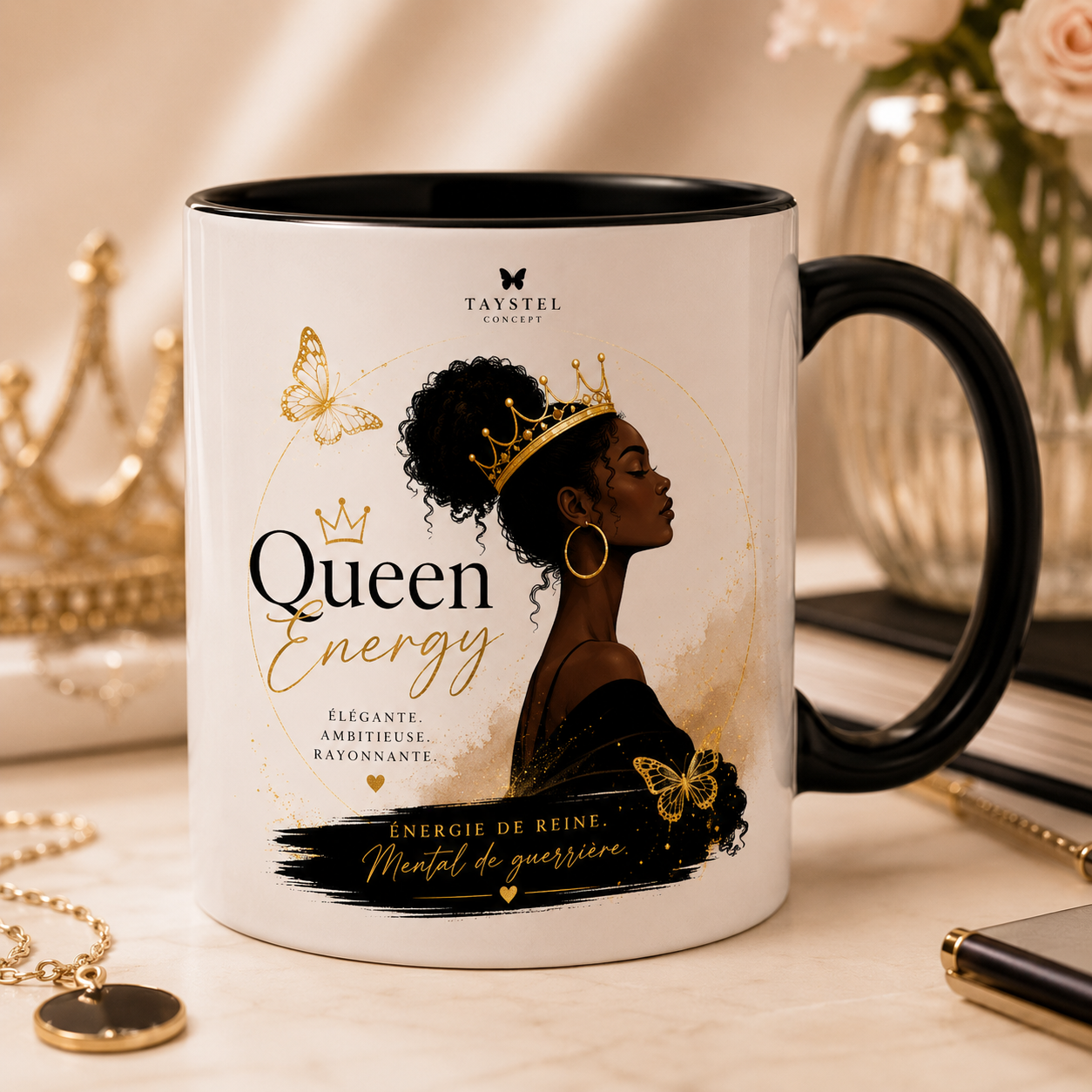 Mug en Céramique Signature "Queen Energy"